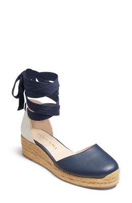 Jack Rogers Palmer Ankle Wrap Wedge Espadrille in Midnight/Natural/Midnight
