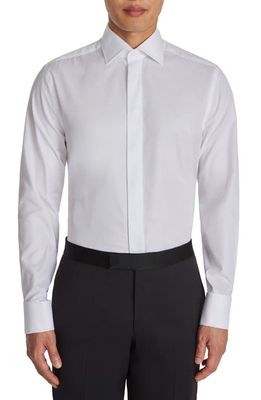 Jack Victor Albert Tux Button-Up Shirt in White 