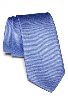 Jack Victor Bowman Solid Silk Blend Tie in Palace Blue 