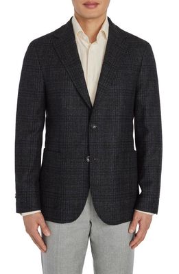 Jack Victor Brice Wool Blend Sport Coat with Removable Puffer Bib in Charcoalbl