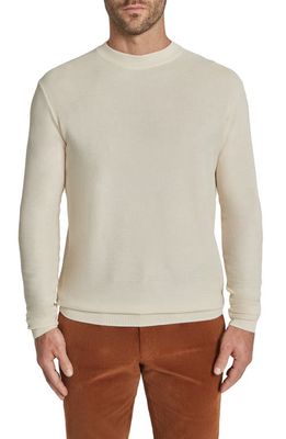 Jack Victor Cadillac Cotton & Silk Crewneck Sweater in Ecru