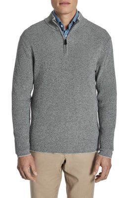 Jack Victor Daulac Quarter Zip Pullover in Charcoal