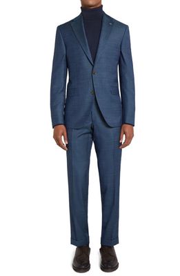 Jack Victor Dean Soft Constructed Wool Suit in Blue