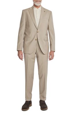 Jack Victor Esprit Contemporary Fit Wool Suit in Tan