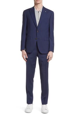 Jack Victor Esprit Soft Contemporary Fit Wool Suit in Blue