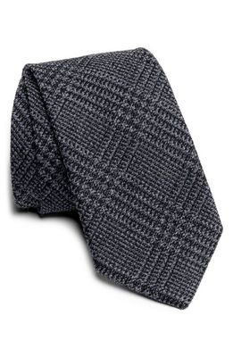 Jack Victor Glen Plaid Tie in Charcoal