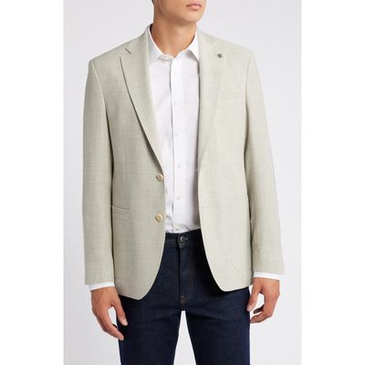 Jack Victor Hampton Stretch Wool Sport Coat in Light Grey 