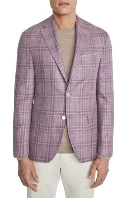 Jack Victor Midland Plaid Wool Blend Sport Coat in Lavender