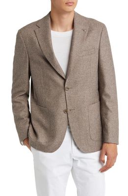 Jack Victor Morton Soft Constructed Wool & Cashmere Sport Coat in Tan