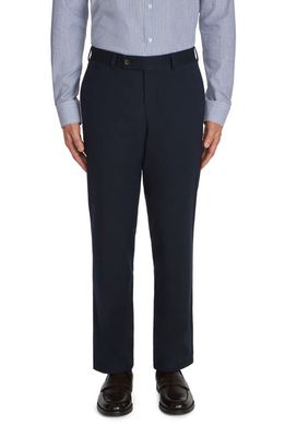 Jack Victor Palmer Stretch Cotton & Wool Pants in Navy