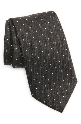 Jack Victor Pin Dot Tie in Black