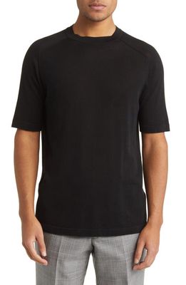 Jack Victor Victoria Cotton & Silk T-Shirt in Black