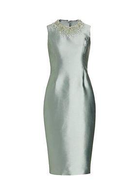 Jackie Sleeveless Crystal-Embellished Dress