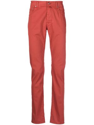 Jacob Cohën Bard cotton gabardine trousers - Red