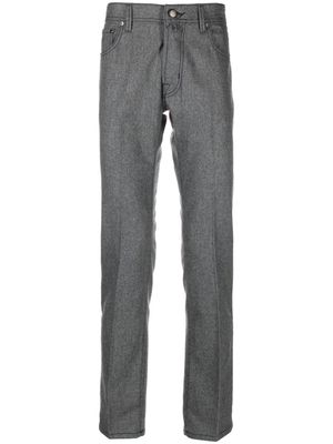 Jacob Cohën Bard slim-cut flannel trousers - Grey
