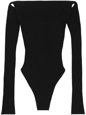 Jacob Lee strapless cashmere bodysuit - Black