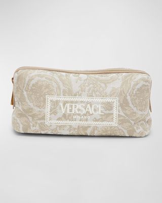 Jacquard Embroidered Cosmetic Bag
