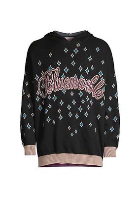 Jacquard Hooded Sweater