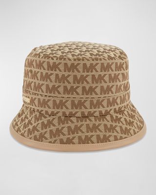 Jacquard Monogram Bucket Hat