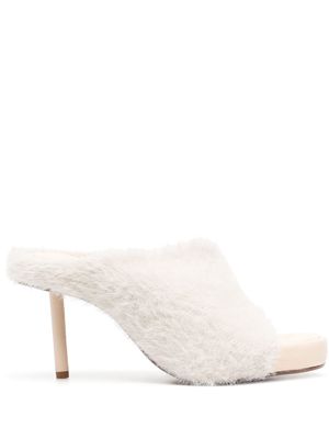 Jacquemus 100mm knitted square-toe mules - Neutrals