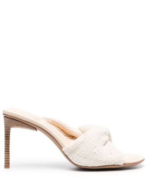 Jacquemus 90mm twisted mules - Neutrals