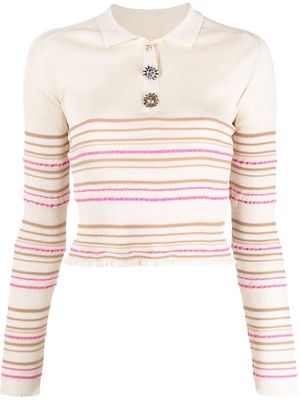Jacquemus Aouro Long Sleeve Sweater - LIGHT BEIGE