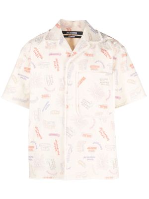 Jacquemus Aouro print cotton shirt - Neutrals