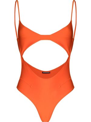 Jacquemus Aranja high-leg cut-out swimsuit - Orange