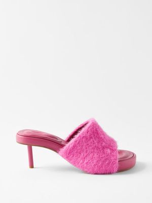 Jacquemus - Argilla Leather Mule Sandals - Womens - Pink