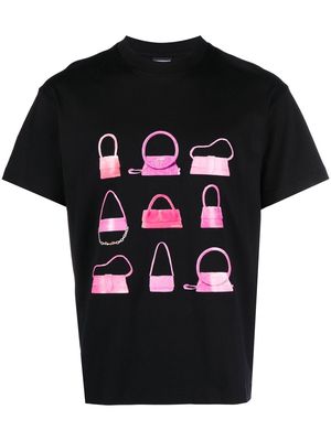 Jacquemus bag-print cotton T-shirt - Black