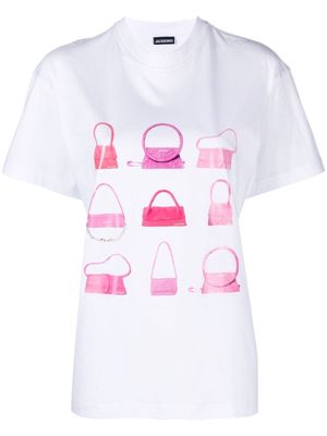 Jacquemus bag-print short-sleeved T-shirt - White