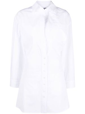 Jacquemus Baunhilha layered shirtdress - White