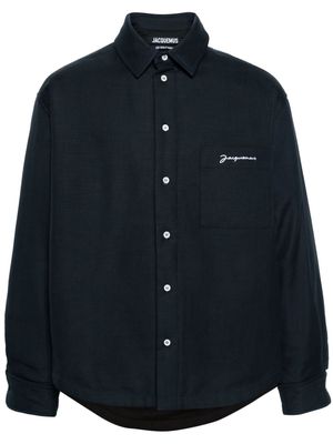 Jacquemus Boulanger puffer shirt jacket - Blue