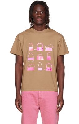 Jacquemus Brown 'Le T-Shirt Sacs' T-Shirt