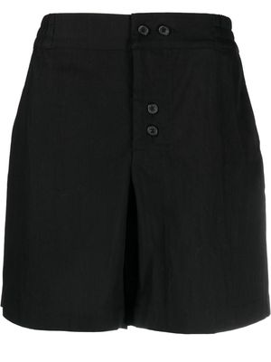 Jacquemus button-fastened cotton-blend shorts - Black