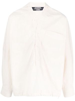 Jacquemus button-placket cotton shirt - Neutrals