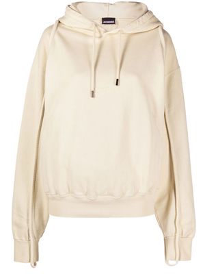 Jacquemus Camargue Clay logo-embroidered hoodie - White
