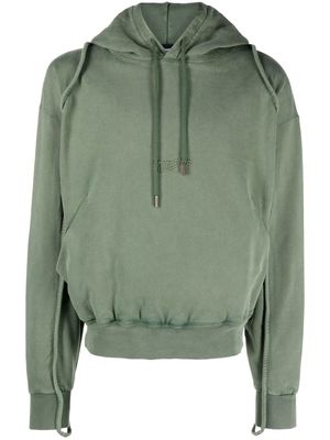 Jacquemus Camargue embroidered logo hoodie - Green