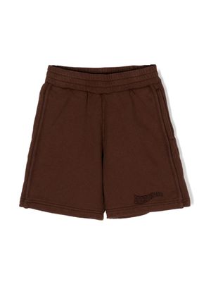 Jacquemus Camargue logo-embroidered track shorts - Brown