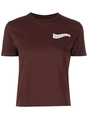 Jacquemus Camargue logo-print T-shirt - Brown