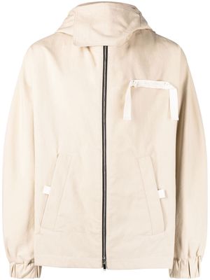 Jacquemus Cinta hooded jacket - Neutrals
