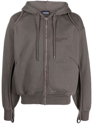 Jacquemus Clay organic cotton hooded jacket - Brown