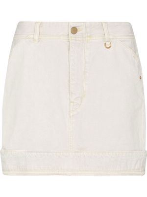 Jacquemus contrast-stitch miniskirt - Neutrals