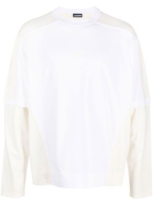 Jacquemus Crema layered long-sleeved T-shirt - White