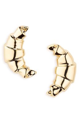 Jacquemus Croissant Earrings in Light Gold