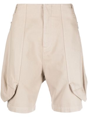 Jacquemus Croissant puffer cargo shorts - Neutrals