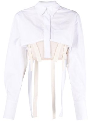 Jacquemus cropped button-front shirt - White