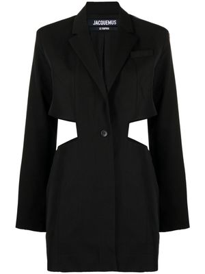 Jacquemus cut-out blazer-style dress - Black