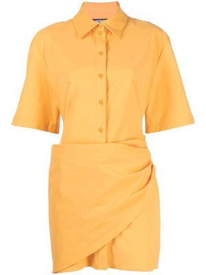 Jacquemus cut-out detail dress - Orange