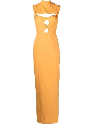 Jacquemus cut-out detail maxidress - Orange